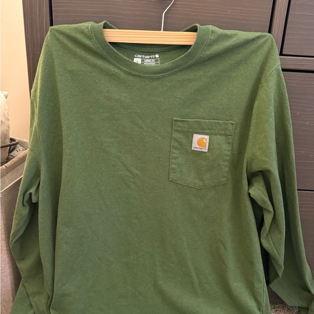 Carhartt Olive Green Pocket Tee